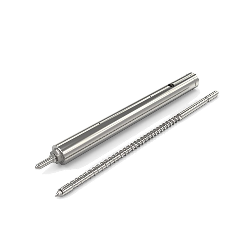 Finished twin screw barrel awaiting final inspection