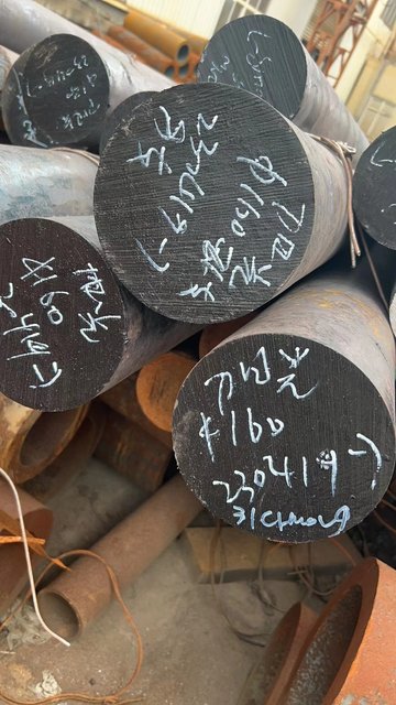 31CrMoV9 raw steel bars in stock, grade marked on each end